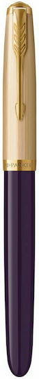 Parker 51 Premium Πένα Γραφής Fine Μωβ με Μπλε Μελάνι