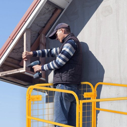 Platformă de Siguranță pentru Motostivuitor Vevor Max 544 Kg 4 Roți Pliabilă din Oțel