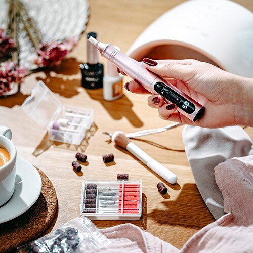 Adler Nagelfräser Batterie 11W Rosa mit 13500 Umdrehungen pro Minute