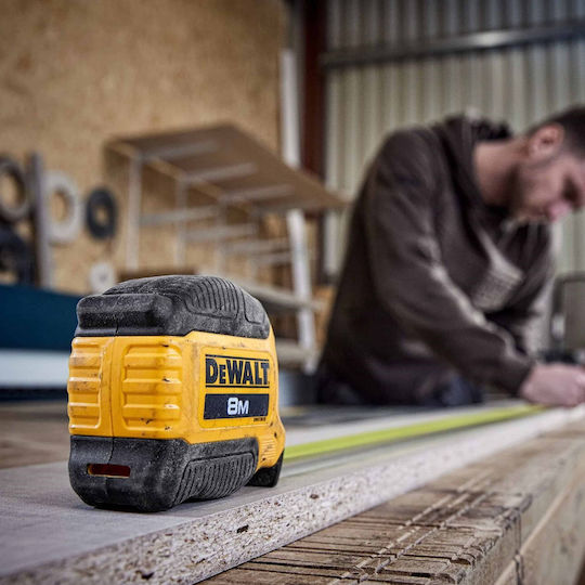 Dewalt Tape Measure with Auto-Rewind 8m