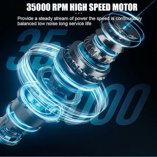 Monifil BQ758 Τροχός Νυχιών Ρεύματος 50W Μπλε με 35000 Στροφές ανά Λεπτό