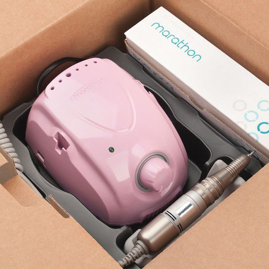 Saeyang 3 Champion Nail Drill Power 45W Pink with Pedal with 35000 Rotations per Minute