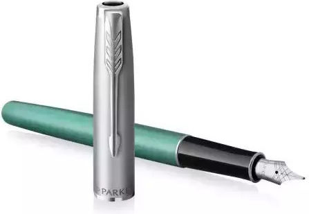 Parker Sonnet Essential Πένα Γραφής Fine Πράσινη με Μπλε Μελάνι