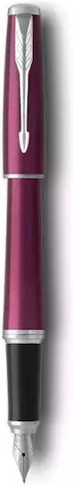 Parker Urban Core Vibrant Πένα Γραφής Medium Μωβ με Μπλε Μελάνι