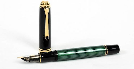 Pelikan M1000 Souveran Писалка за Писане Medium Зелена