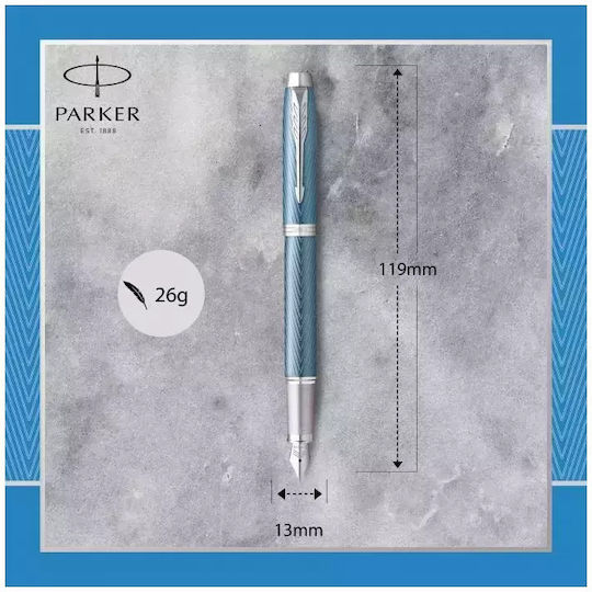 Πενα Parker I.m Premium Blue Grey Ct Fpen F