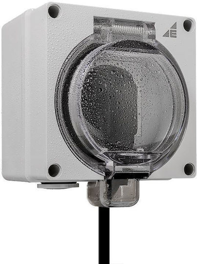 Elektro Plast Power Socket Gray 1pcs