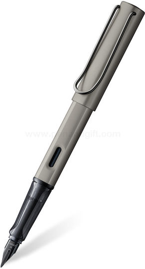 Lamy Writing Pen Medium Gray made of Aluminum with Blue Ink