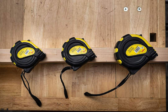 Topmaster 5m Tape Measure with Auto-Rewind and Magnet 25mm x 5m