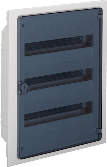 Hager Golf Walled 18-Elements Fuse Box with 3 Rows W460xH543xD72mm