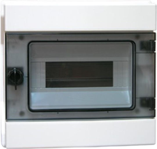 Elektro Plast Wall mounted Waterproof 8-Elements Fuse Box with 1 Row