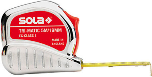 Sola Tri-Matic TM Μετροταινία με Αυτόματη Επαναφορά 5m