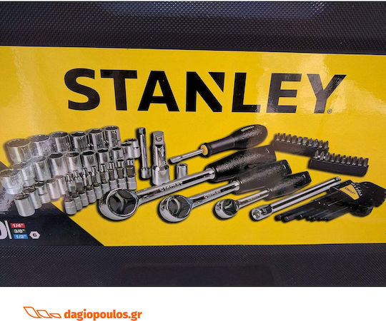 Stanley Set Ratchet 1\2" & 1\4" & 3\8" 80pcs