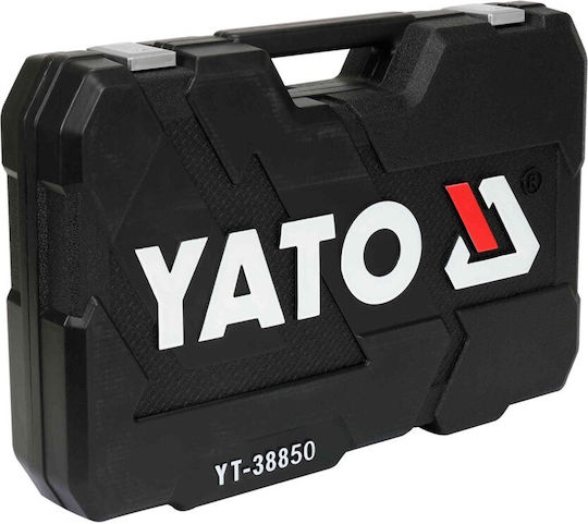 Yato Set de chei tubulare și clichet 1\4" & 3\8" & 1\2" 198buc