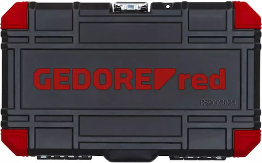 Gedore R59003026 Set de chei tubulare și clichet 3\8" 26buc
