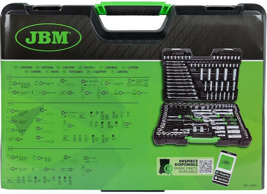 JBM Set Ratchet 1\2" & 1\4" & 3\8" 216pcs