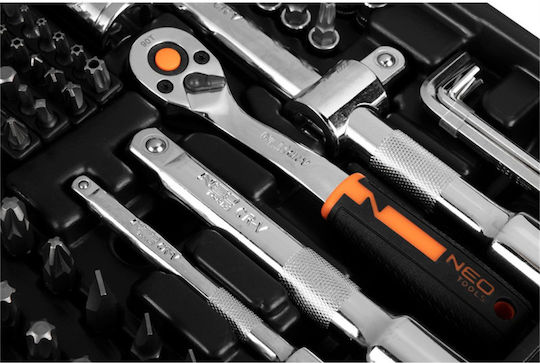 Neo Tools Καστάνια με Καρυδάκια 1\2" & 1\4" & 3\8" 219τμχ