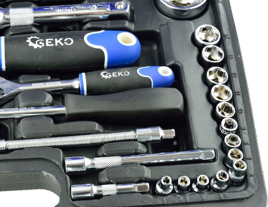 Geko Set Ratchet 1\2" & 1\4" 94pcs