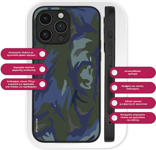Калъф Sonique Camouflage Army Series за Xiaomi Poco F5 5G Син 01