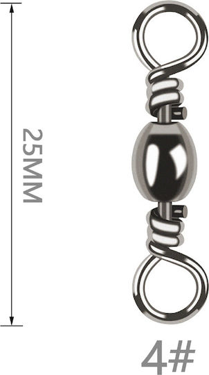 Tpster Στριφταρι Ψαρεματος 4# 2.5cm 12pcs 37545