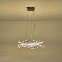 Eurolamp Pendant Ceiling Light Black LED with Warm White Light 54x54x125cm