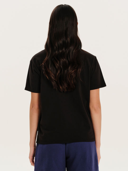 Damen Oversized T-Shirt Schwarz