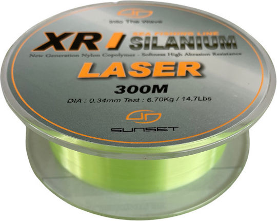 Fir de pescuit Sunset Xr Silanium Laser 300m Verde 0.30