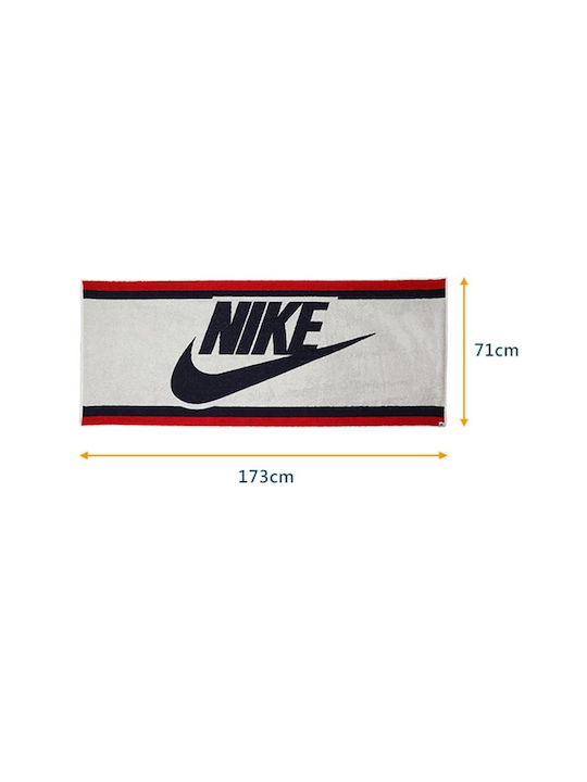 N.101.1126-438 Nike Pool Towel Americana 173cm X 71cm White Red Black Color