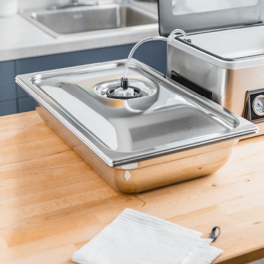 Aparat de Vidat Horeca pentru Conservarea Alimentelor 14.3 Litri Magic Vac Acp1115 Oțel Inoxidabil