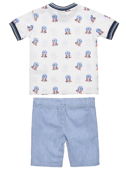 Kinder-Set mit Shorts Sommer 2Stück Weiß