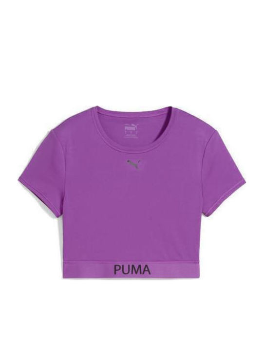 Women's Crop T-shirt Fast Drying Purple