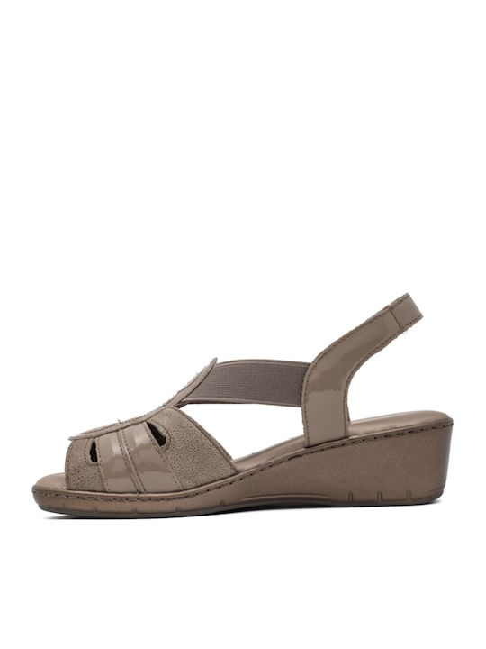 Anatomische Damenplattformen Beige