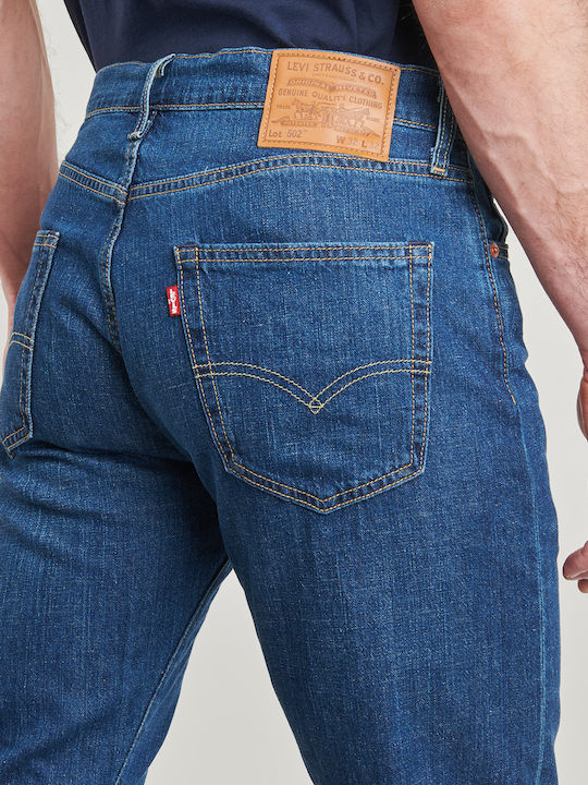 502 Ανδρικό Παντελόνι Τζιν με Slim Tapered Εφαρμογή Μπλε