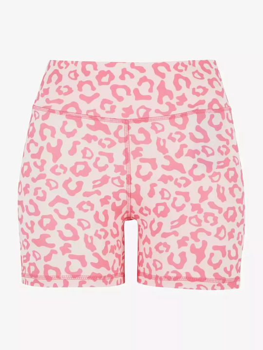 Retro Women's Legging Shorts Rose Pink