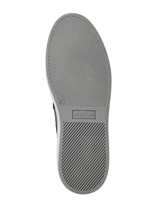 Leder Herren Mokassins in Gray Farbe