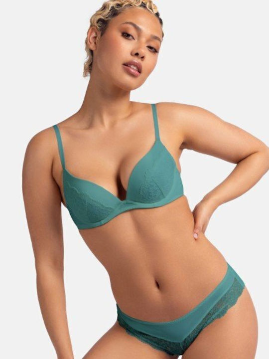 Mint-beige Σουτιέν mit leichter Polsterung mit Bügel 2Pack
