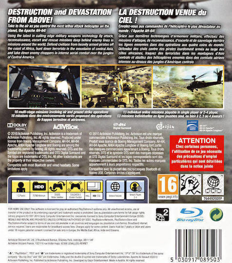 Apache Air Assault PS3