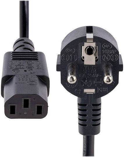 StarTech Schuko - IEC C13 Cable 1m Μαύρο 713E-1M-POWER-CORD