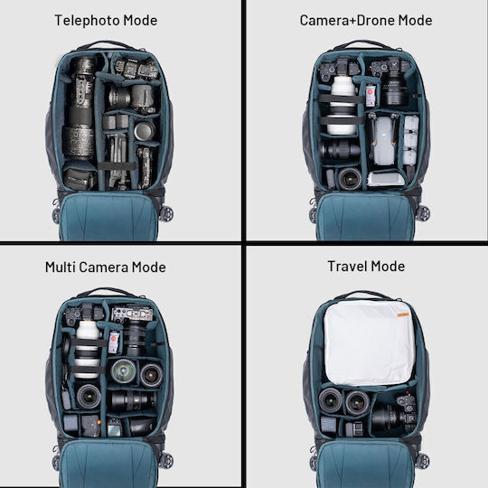 PGYTECH Camera Case with Wheels Black