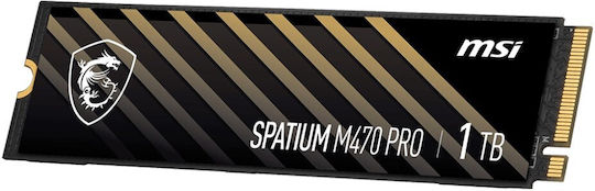 MSI Spatium M470 Pro SSD 2TB τύπου M.2 με σύνδεση PCI Express 4.0 (PS5 Compatible) S78-440Q990-P83