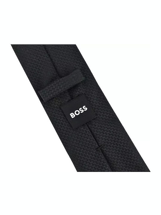 Boss Men's Tie Silk Printed in Blue Color