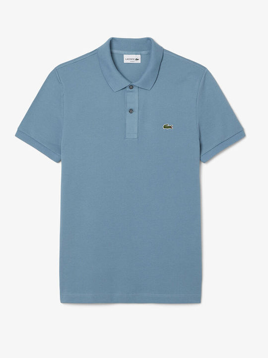 Polo Short Sleeve Blouse Cyan