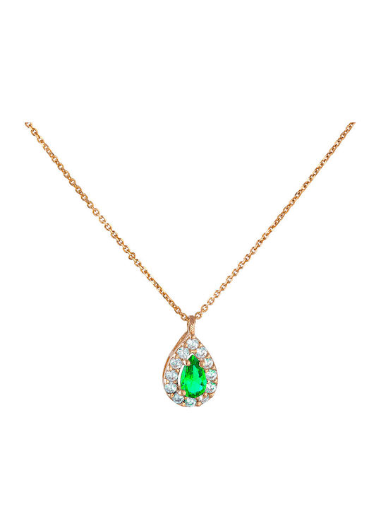 Ioannis Kosmima Set with Necklace , Earrings & Ring from Rose Gold with Stones