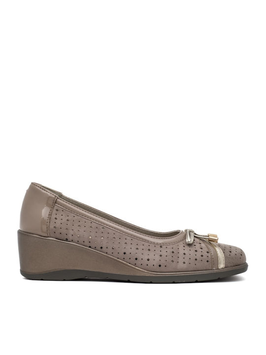 Anatomic Leather Ballerinas Beige