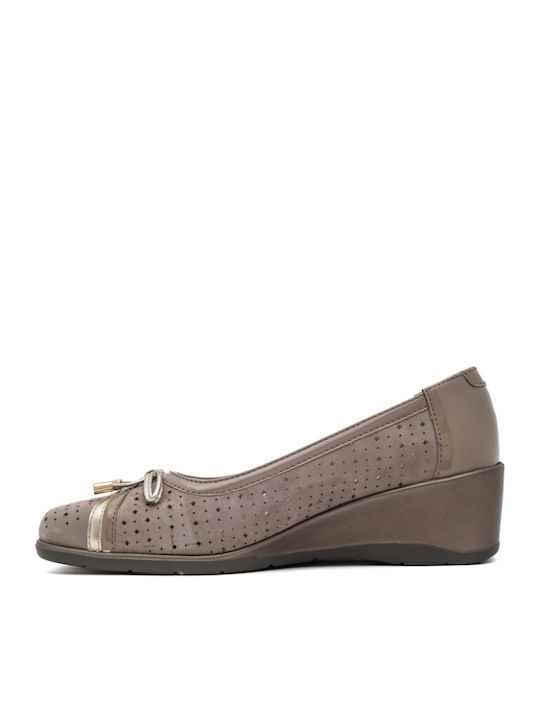 Anatomic Leather Ballerinas Beige