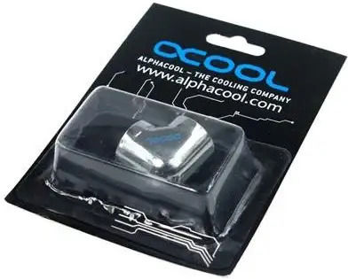 Alphacool Hf L-connector Internal Thread G1/4 G1/4 90° Chrome