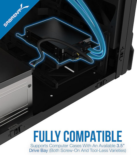Sabrent 3.5-inch To X2 Ssd 2.5-inch Internal Hard Drive Mounting Kit Sata Power Cables Included Bk-hdcc
