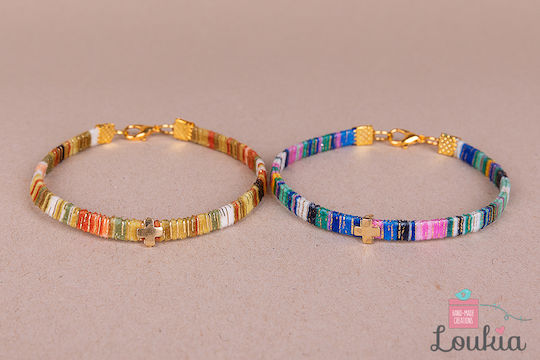 Loukia Christening Charm Bracelet 50 Pieces Various Designs