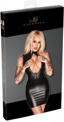Noir Dramatic Mini Dress