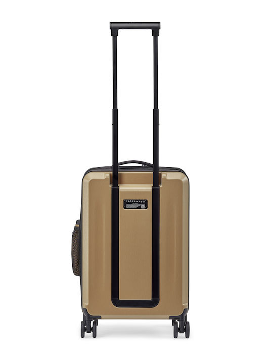 Senz° Travel Suitcase Cabin Champagne Brown with 4 Wheels Height 55cm